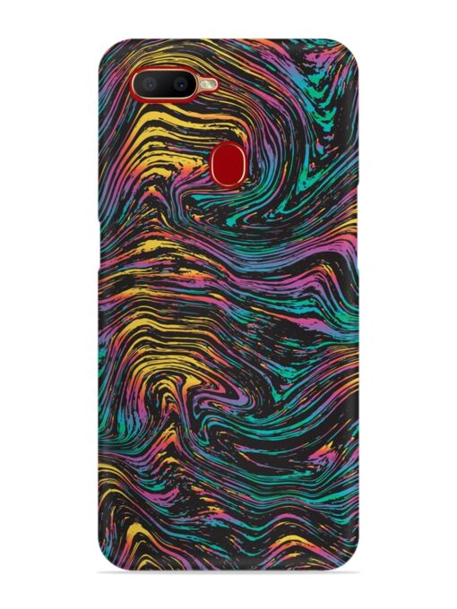 Abstract Liquid Colors Snap Case for Oppo A7 Zapvi