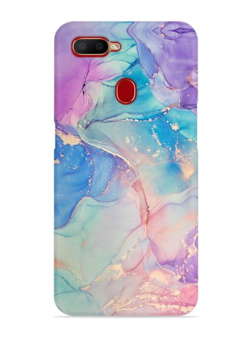 Alcohol Ink Colors Snap Case for Oppo A7 Zapvi