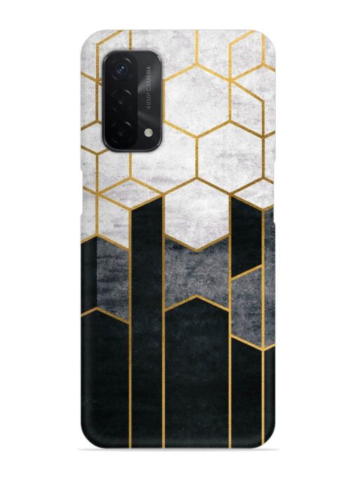 Cube Marble Art Snap Case for Oppo A74 (5G) Zapvi