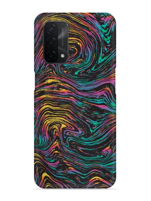 Abstract Liquid Colors Snap Case for Oppo A74 (5G) Zapvi