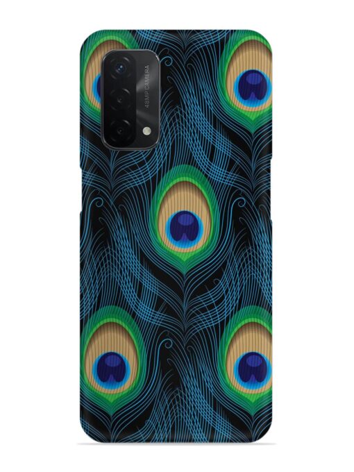 Seamless Pattern Peacock Snap Case for Oppo A74 (5G) Zapvi