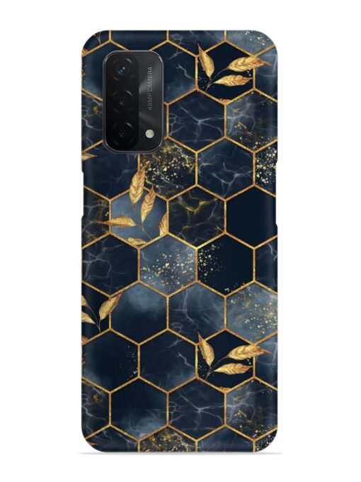 Marble Hexagon Seamless Snap Case for Oppo A74 (5G) Zapvi