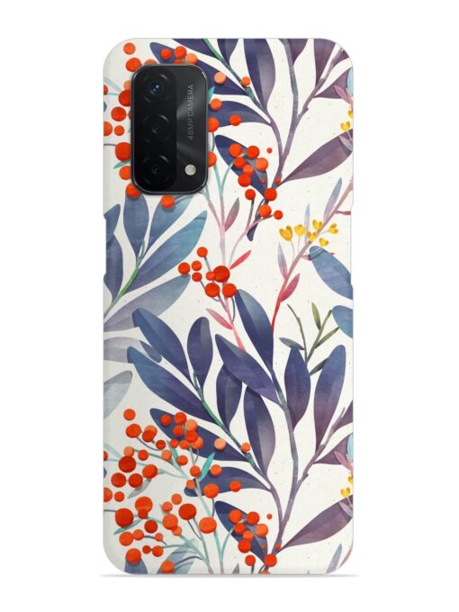 Seamless Floral Pattern Snap Case for Oppo A74 (5G) Zapvi