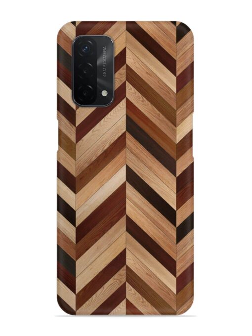 Seamless Wood Parquet Snap Case for Oppo A74 (5G) Zapvi