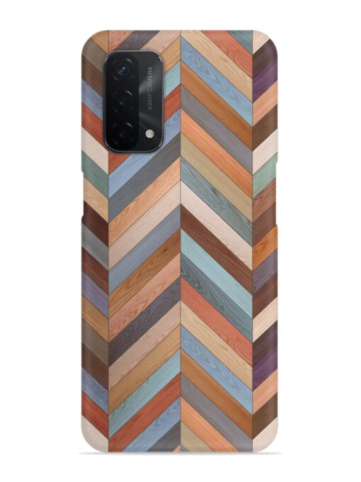 Seamless Wood Parquet Snap Case for Oppo A74 (5G) Zapvi