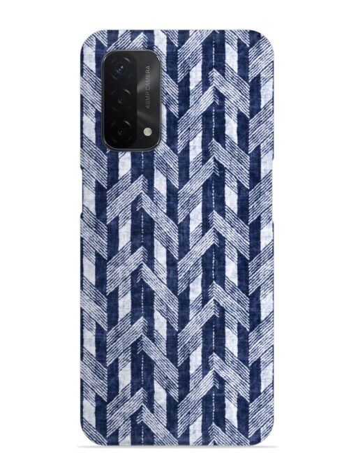 Abstract Herringbone Motif Snap Case for Oppo A74 (5G) Zapvi