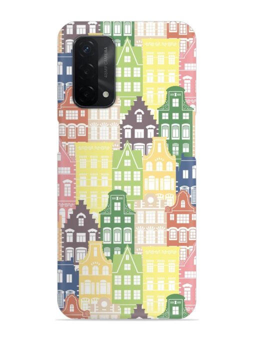 Seamless Shapes Pattern Snap Case for Oppo A74 (5G) Zapvi