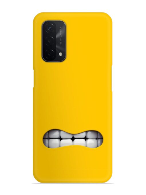 Mouth Character On Snap Case for Oppo A74 (5G) Zapvi