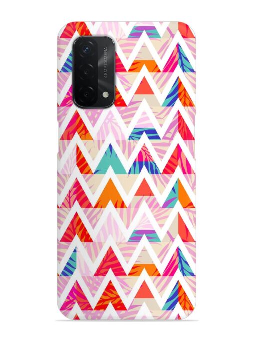 Abstract Triangle Background Snap Case for Oppo A74 (5G) Zapvi