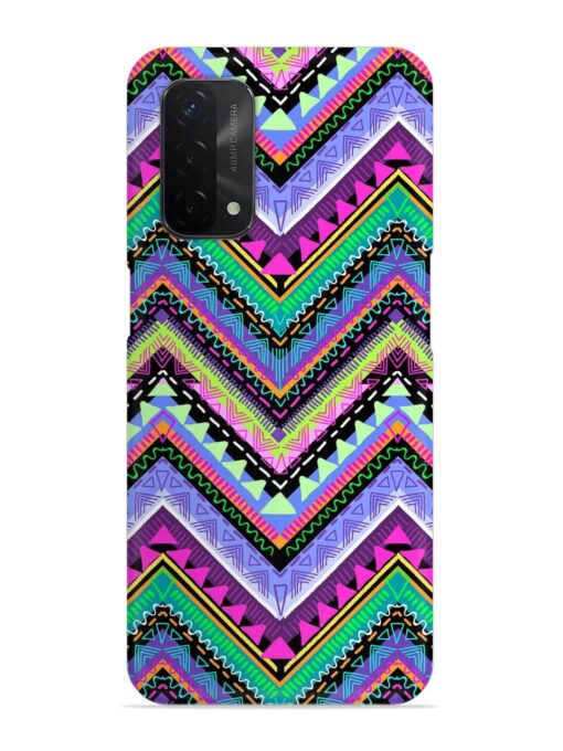 Tribal Aztec Print Snap Case for Oppo A74 (5G) Zapvi