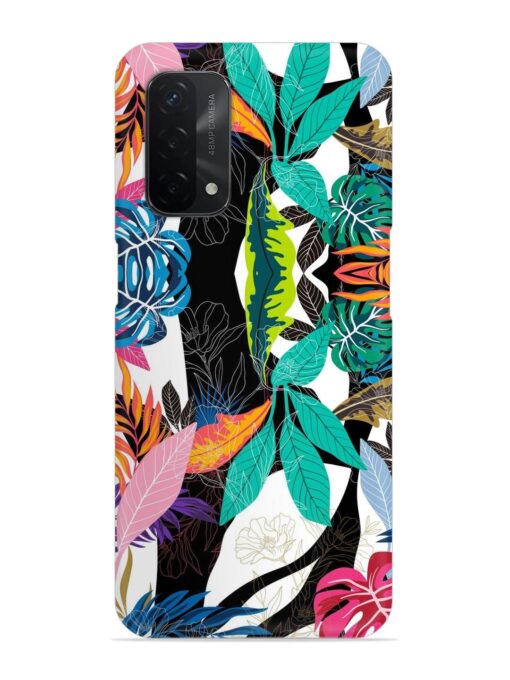 Floral Pattern Bright Snap Case for Oppo A74 (5G) Zapvi