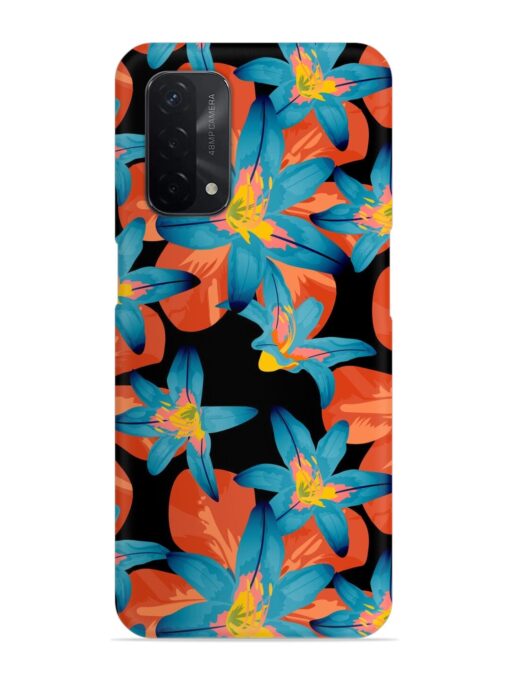 Philippine Flowers Seamless Snap Case for Oppo A74 (5G) Zapvi