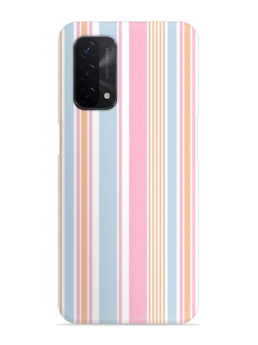 Stripe Seamless Pattern Snap Case for Oppo A74 (5G) Zapvi