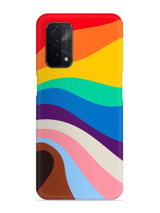 Minimal Pride Art Snap Case for Oppo A74 (5G) Zapvi