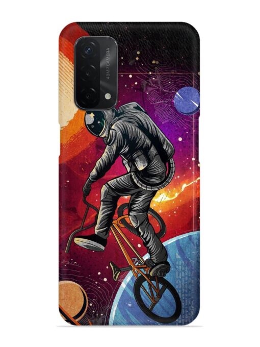 Super Eclipse Bmx Bike Snap Case for Oppo A74 (5G) Zapvi