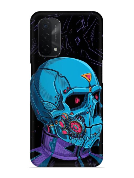 Skull Robo Vector Snap Case for Oppo A74 (5G) Zapvi