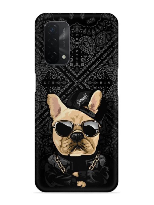 Gangsta Cool Sunglasses Dog Snap Case for Oppo A74 (5G) Zapvi