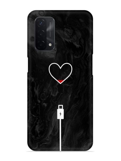 Heart Charging Vector Snap Case for Oppo A74 (5G) Zapvi