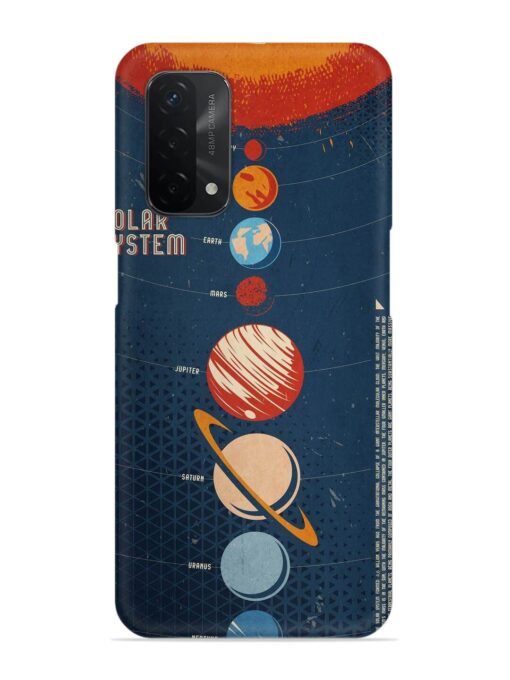 Solar System Vector Snap Case for Oppo A74 (5G) Zapvi