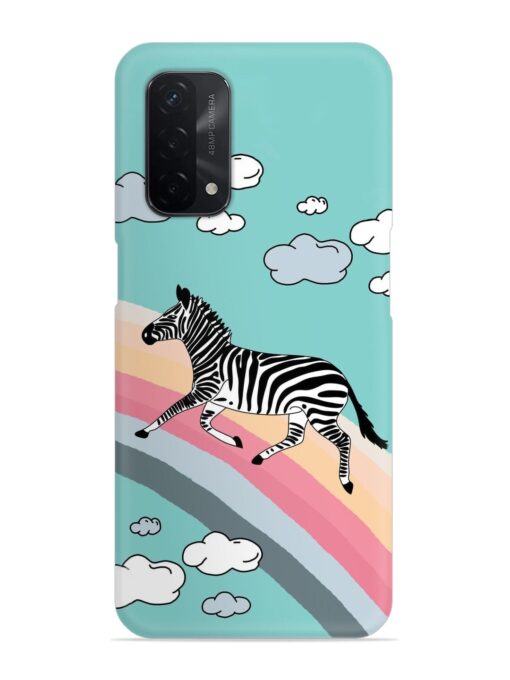 Running Zebra Snap Case for Oppo A74 (5G) Zapvi