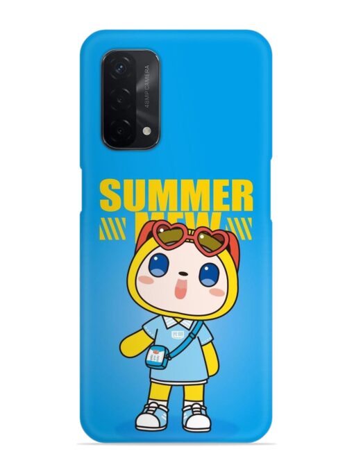 Summer Mew Cartoon Snap Case for Oppo A74 (5G) Zapvi