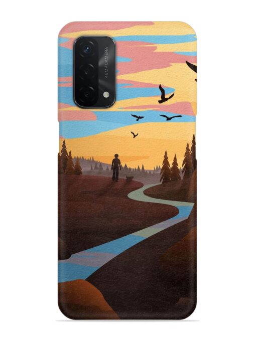 Natural Landscape Art Snap Case for Oppo A74 (5G) Zapvi