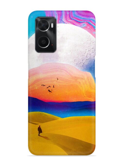 Sandy Desert Snap Case for Oppo A76 Zapvi