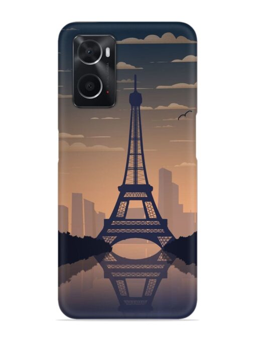 France Paris Eiffel Tower Gradient Snap Case for Oppo A76 Zapvi