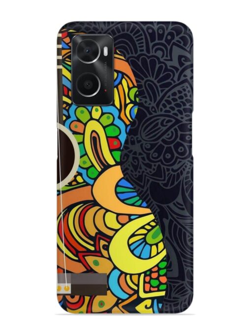 Guitar Vector Art Snap Case for Oppo A76 Zapvi