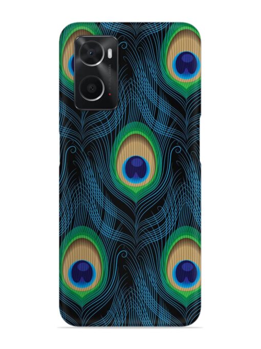 Seamless Pattern Peacock Snap Case for Oppo A76 Zapvi