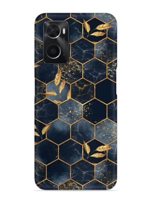 Marble Hexagon Seamless Snap Case for Oppo A76 Zapvi