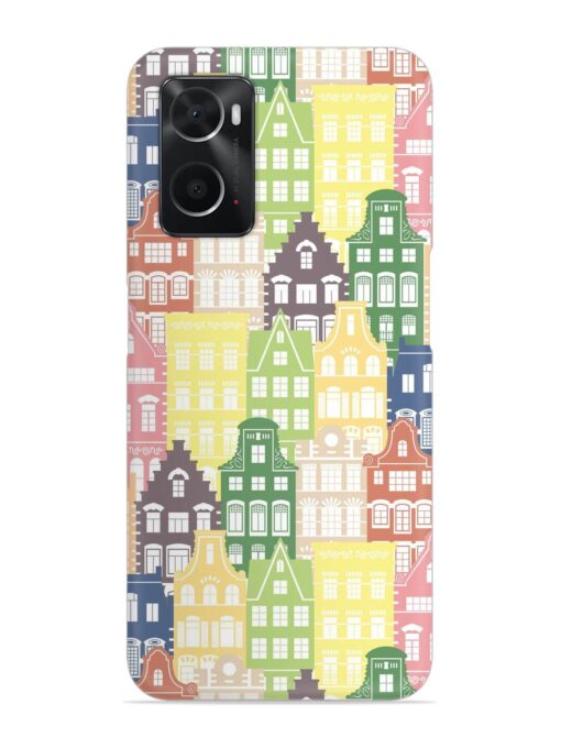 Seamless Shapes Pattern Snap Case for Oppo A76 Zapvi