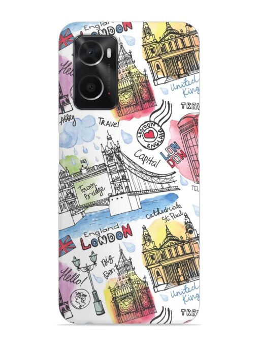 Vector London Landmark Snap Case for Oppo A76 Zapvi