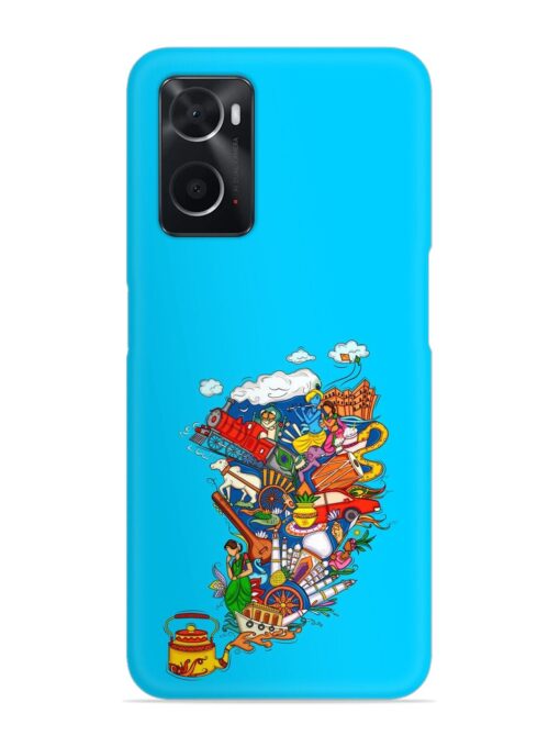 Vector Design Indian Snap Case for Oppo A76 Zapvi