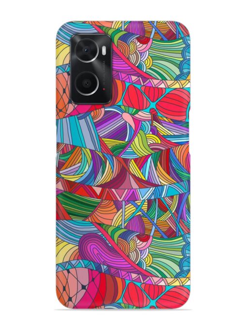 Seamless Patterns Hand Drawn Snap Case for Oppo A76 Zapvi