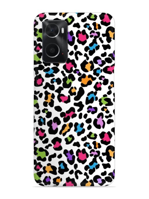 Seamless Leopard Pattern Snap Case for Oppo A76 Zapvi