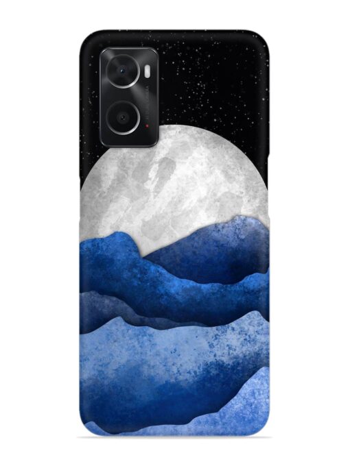 Full Moon Mountain Vector Snap Case for Oppo A76 Zapvi