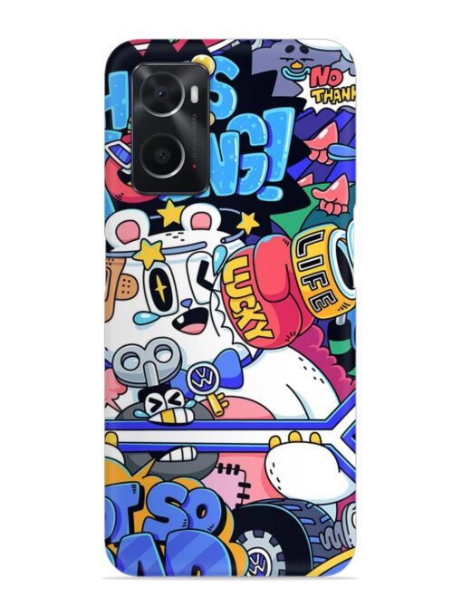 Universal Doodle Snap Case for Oppo A76 Zapvi