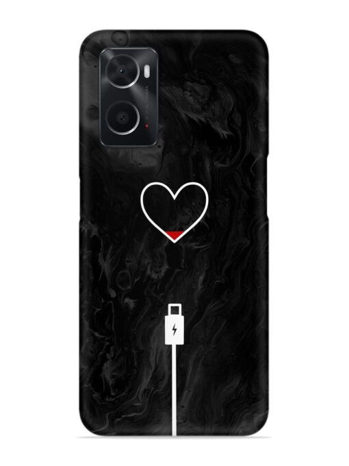 Heart Charging Vector Snap Case for Oppo A76 Zapvi