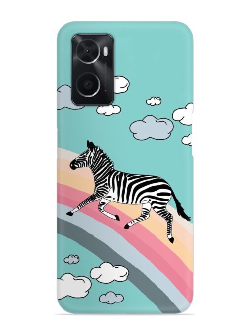 Running Zebra Snap Case for Oppo A76 Zapvi