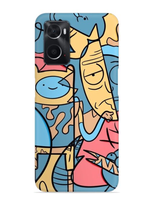 Silly Face Doodle Snap Case for Oppo A76 Zapvi