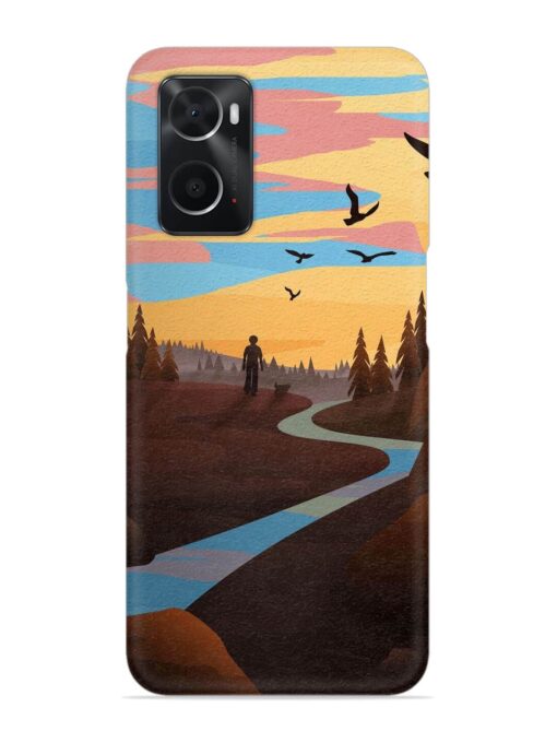 Natural Landscape Art Snap Case for Oppo A76 Zapvi