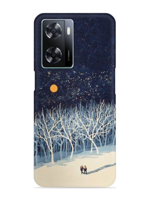 Full Moon Snowshoe Tour Snap Case for Oppo A77S Zapvi