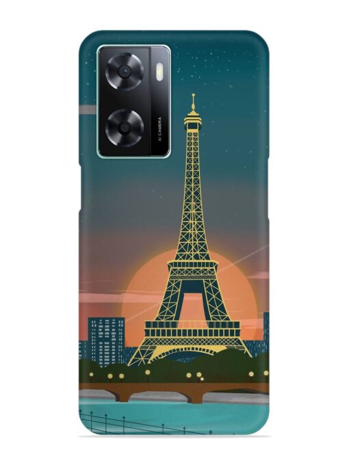 Scenery Architecture France Paris Snap Case for Oppo A77S Zapvi