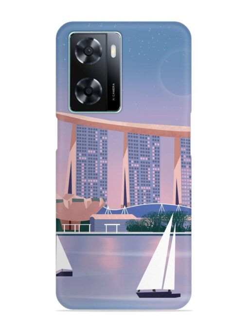 Singapore Scenery Architecture Snap Case for Oppo A77S Zapvi