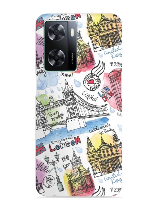 Vector London Landmark Snap Case for Oppo A77S Zapvi