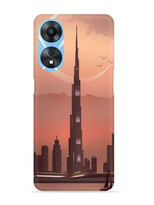 Landmark Burj Khalifa Snap Case for Oppo A78 (5G) Zapvi