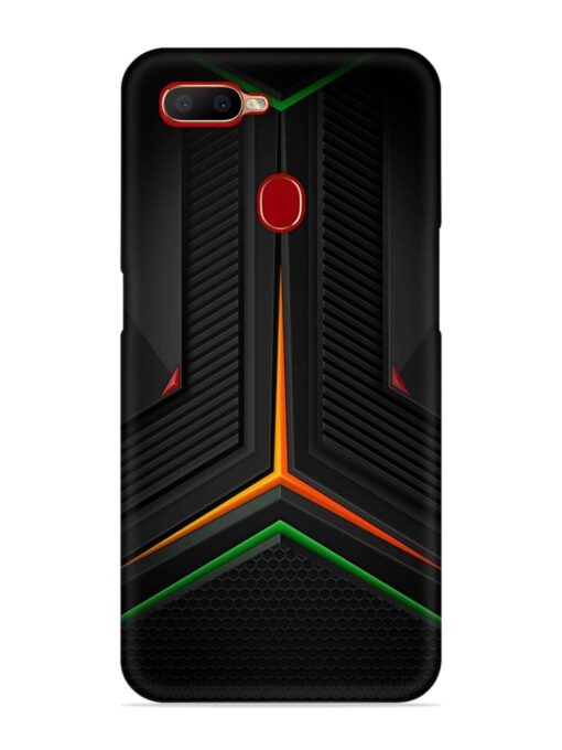 Orange Triangle Light Snap Case for Oppo A7X Zapvi