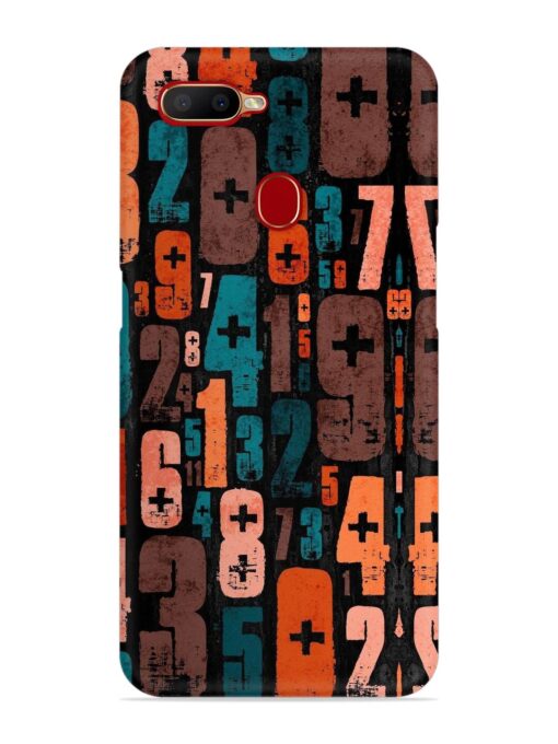 0 To 9 Art Snap Case for Oppo A7X Zapvi