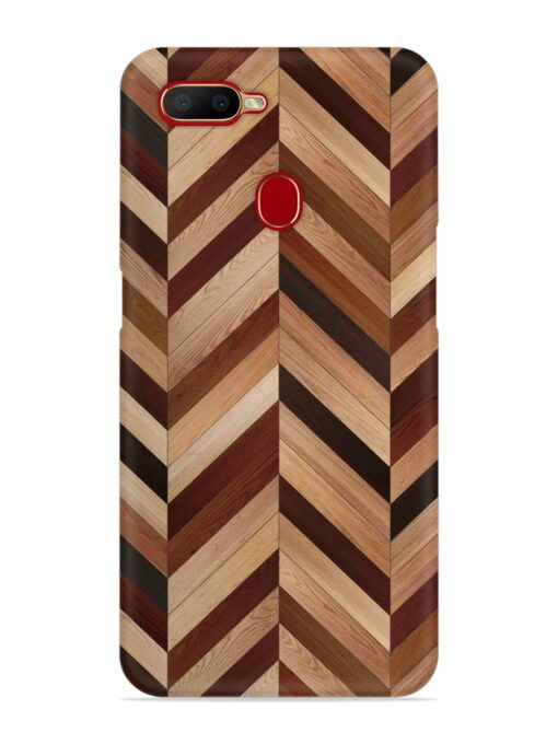 Seamless Wood Parquet Snap Case for Oppo A7X Zapvi